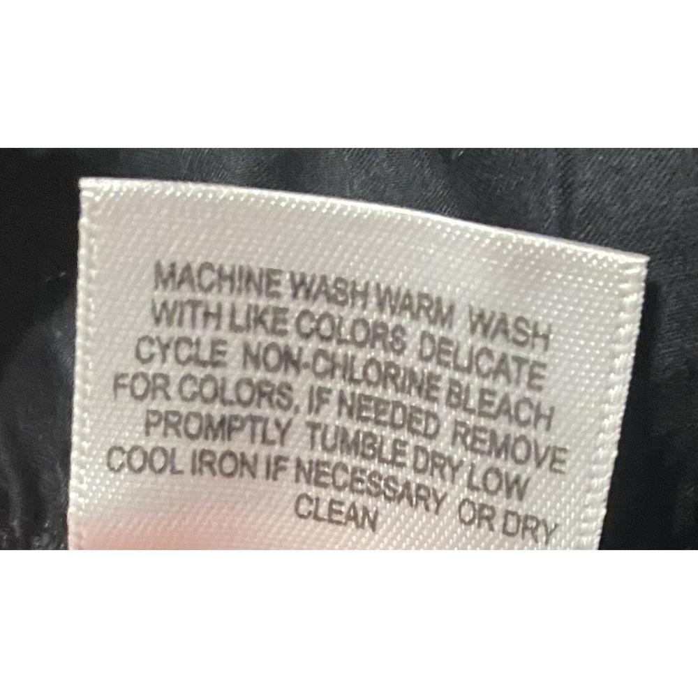 Liz Claiborne Women's Black Cotton Drawstring Straight Leg Pants Mid-Rise 1X - Picture 7 of 9